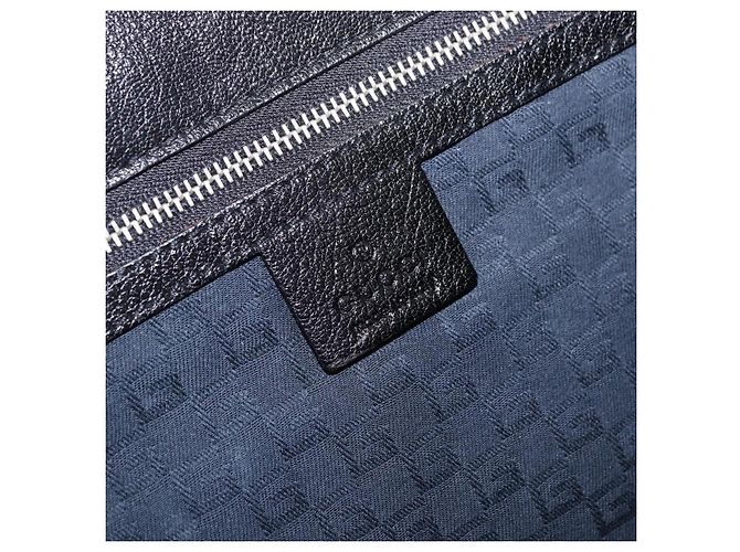 Borsa a Tracolla GUCCI Interlocking G Velluto Nero Argento Auth 193808V - vista 21
