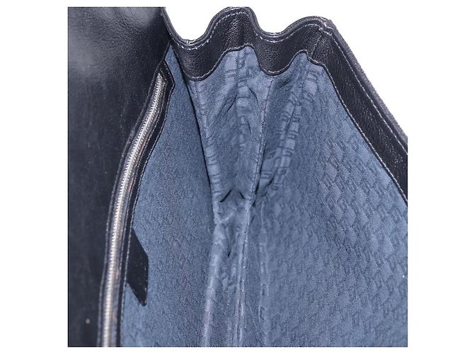 Borsa a Tracolla GUCCI Interlocking G Velluto Nero Argento Auth 193808V - vista 23