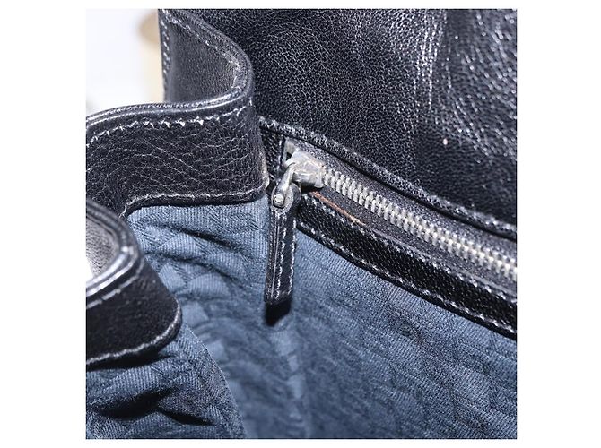 Borsa a Tracolla GUCCI Interlocking G Velluto Nero Argento Auth 193808V - vista 25