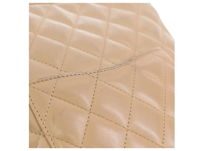 Borsa a tracolla CHANEL Matelasse Cambon Line in pelle Beige Silver CC Auth BA15637 Argento - vista 14