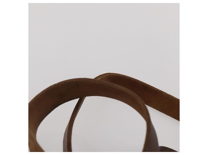 Hermès HERMES Herbag Ad Backpack Canvas 2way Brown Gold Tone Auth 202155 Marrom - vista 10