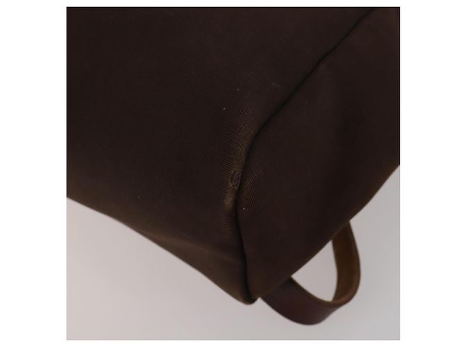 Hermès HERMES Herbag Ad Backpack Canvas 2way Brown Gold Tone Auth 202155 Marrom - vista 12