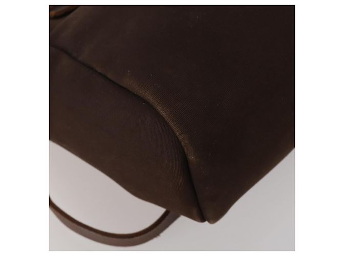Hermès HERMES Herbag Ad Backpack Canvas 2way Brown Gold Tone Auth 202155 Marrom - vista 13