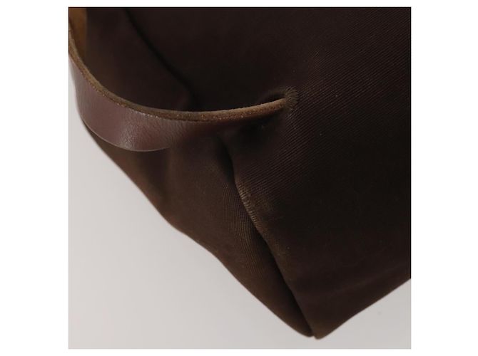 Hermès HERMES Herbag Ad Backpack Canvas 2way Brown Gold Tone Auth 202155 Marrom - vista 15