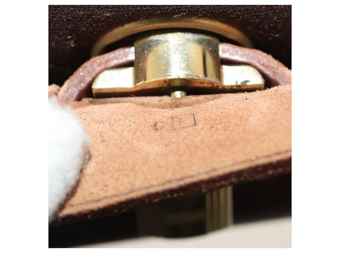 Hermès HERMES Herbag Ad Backpack Canvas 2way Brown Gold Tone Auth 202155 Marrom - vista 22