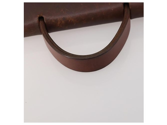 Hermès HERMES Herbag Ad Backpack Canvas 2way Brown Gold Tone Auth 202155 Marrom - vista 7