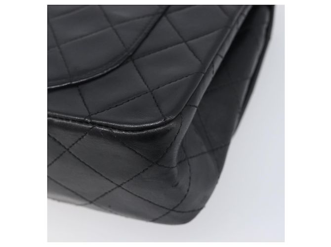 Borsa a tracolla CHANEL Chain Matelasse 23 in pelle d'agnello nera e oro CC Auth 200454SAM Nero D'oro - vista 12
