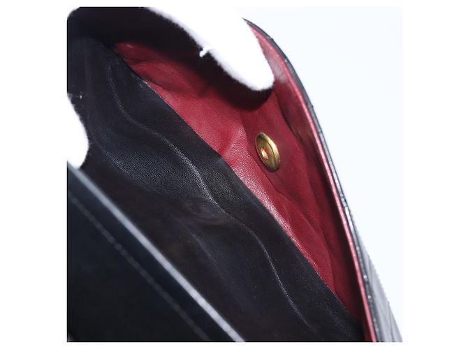 Borsa a tracolla CHANEL Chain Matelasse 23 in pelle d'agnello nera e oro CC Auth 200454SAM Nero D'oro - vista 23