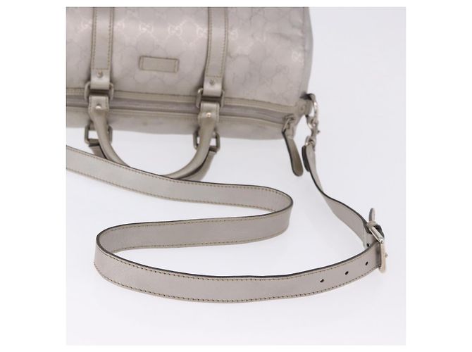 Borsa GUCCI GG Implementation PVC Leather 2way Silver 203696 Auth ka6110A Argento - vista 11