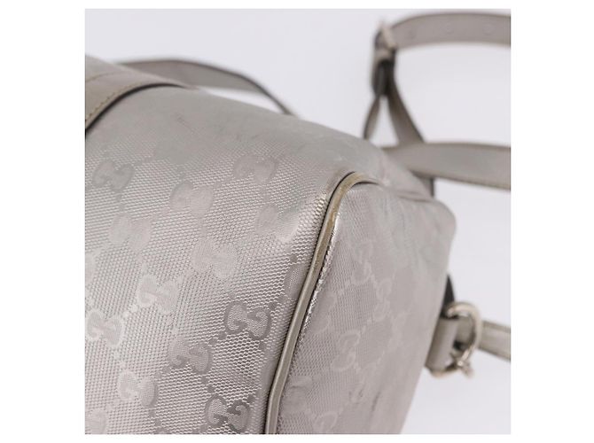 Borsa GUCCI GG Implementation PVC Leather 2way Silver 203696 Auth ka6110A Argento - vista 19