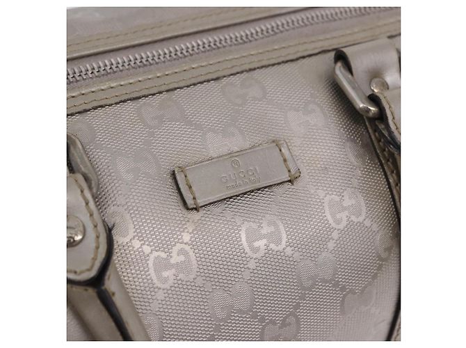 Borsa GUCCI GG Implementation PVC Leather 2way Silver 203696 Auth ka6110A Argento - vista 20