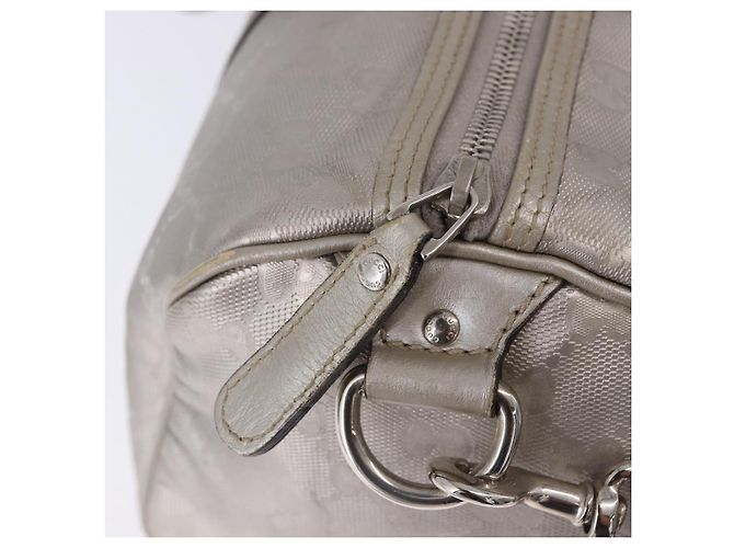Borsa GUCCI GG Implementation PVC Leather 2way Silver 203696 Auth ka6110A Argento - vista 21