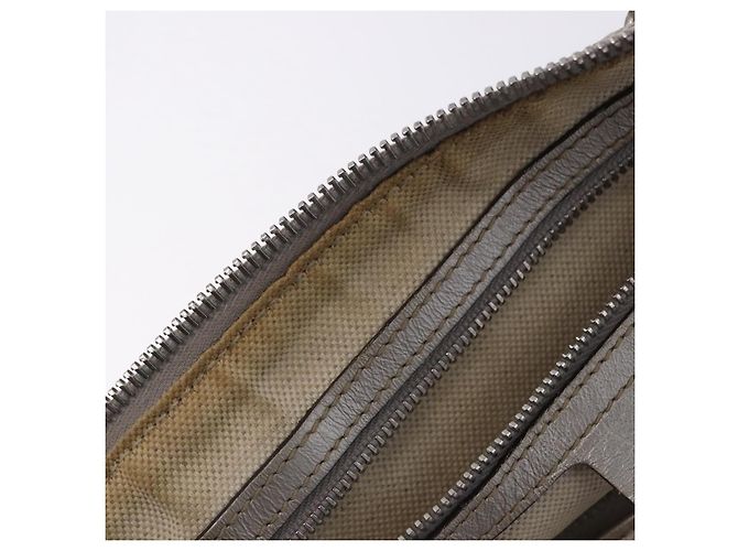 Borsa GUCCI GG Implementation PVC Leather 2way Silver 203696 Auth ka6110A Argento - vista 30
