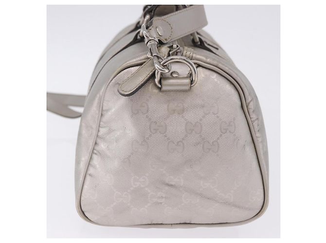 Borsa GUCCI GG Implementation PVC Leather 2way Silver 203696 Auth ka6110A Argento - vista 6