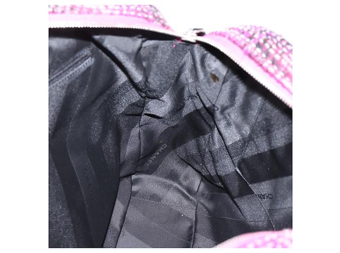 Borsa a mano CHANEL Matelasse in pelle di vitello 2way Nero Argento CC Auth 203070M - vista 20