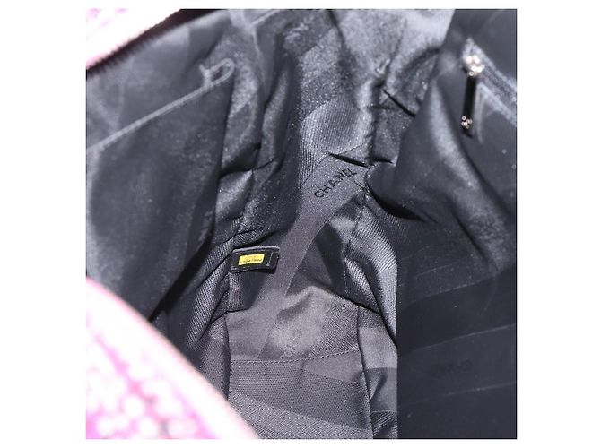 Borsa a mano CHANEL Matelasse in pelle di vitello 2way Nero Argento CC Auth 203070M - vista 21