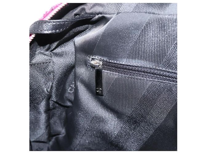 Borsa a mano CHANEL Matelasse in pelle di vitello 2way Nero Argento CC Auth 203070M - vista 22