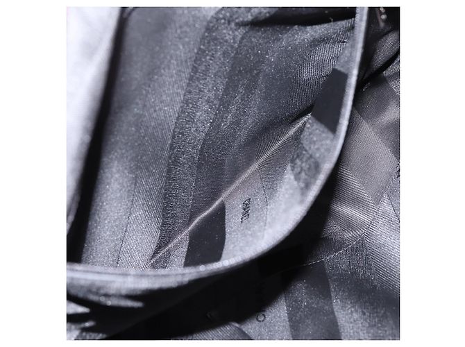 Borsa a mano CHANEL Matelasse in pelle di vitello 2way Nero Argento CC Auth 203070M - vista 23