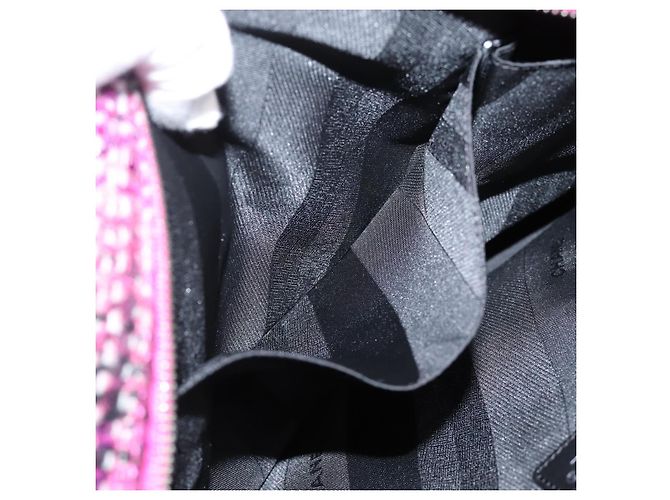 Borsa a mano CHANEL Matelasse in pelle di vitello 2way Nero Argento CC Auth 203070M - vista 24