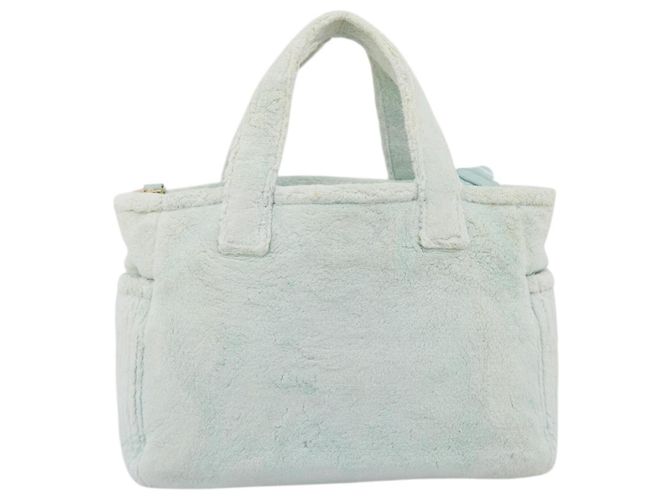 Borsa a mano Miu Miu Pile 2way Light Blue Gold Tone Auth ka6060A Blu chiaro - vista 2