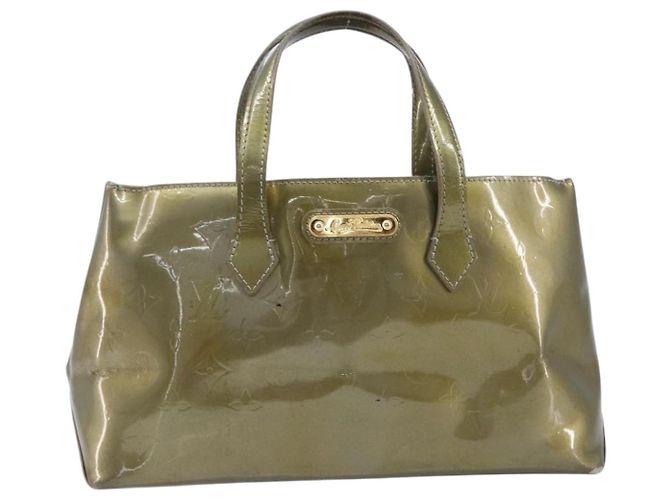 Borsa a mano LOUIS VUITTON Monogram Vernis Wilshire PM Veil bronze LV Auth 202838 - vista 13