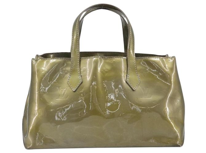 Borsa a mano LOUIS VUITTON Monogram Vernis Wilshire PM Veil bronze LV Auth 202838 - vista 2