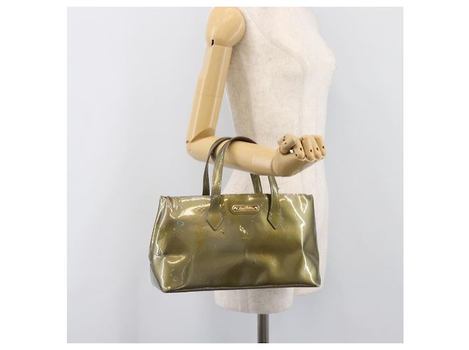 Borsa a mano LOUIS VUITTON Monogram Vernis Wilshire PM Veil bronze LV Auth 202838 - vista 27