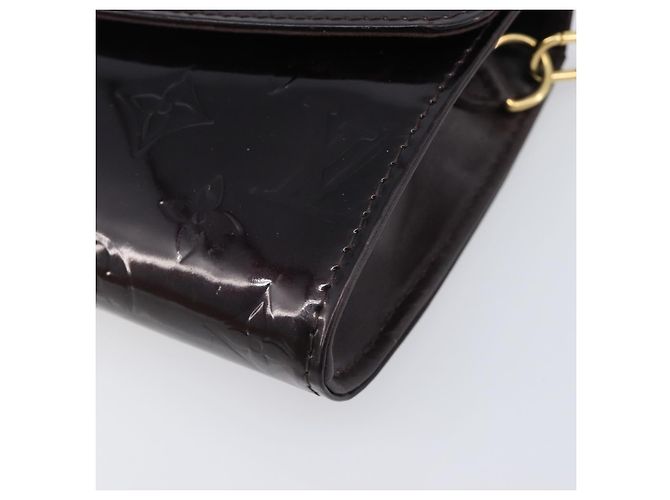 LOUIS VUITTON Monogram Vernis Bel Ale Shoulder Bag Amarante M93613 Auth 202014 Bordò - vista 15