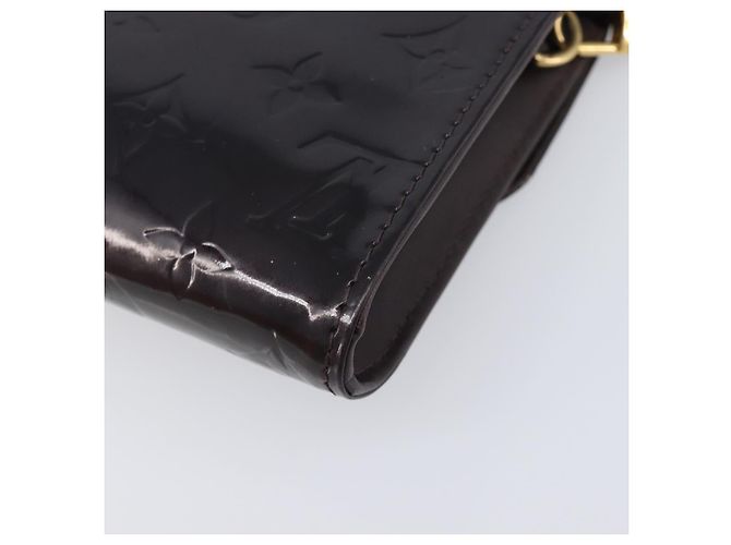 LOUIS VUITTON Monogram Vernis Bel Ale Shoulder Bag Amarante M93613 Auth 202014 Bordò - vista 17