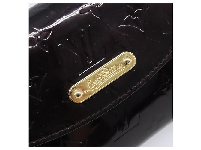 LOUIS VUITTON Monogram Vernis Bel Ale Shoulder Bag Amarante M93613 Auth 202014 Bordò - vista 19