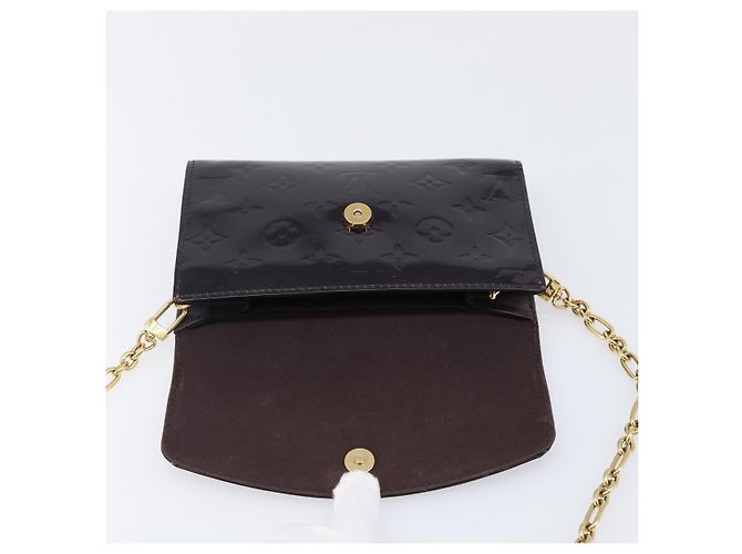 LOUIS VUITTON Monogram Vernis Bel Ale Shoulder Bag Amarante M93613 Auth 202014 Bordò - vista 20