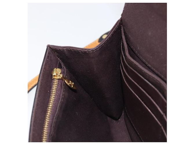 LOUIS VUITTON Monogram Vernis Bel Ale Shoulder Bag Amarante M93613 Auth 202014 Bordò - vista 22