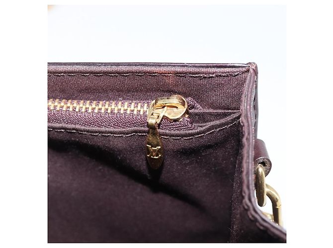 LOUIS VUITTON Monogram Vernis Bel Ale Shoulder Bag Amarante M93613 Auth 202014 Bordò - vista 25