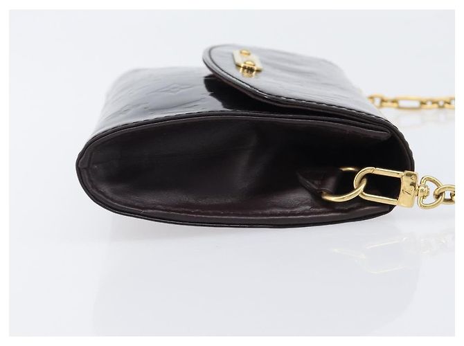 LOUIS VUITTON Monogram Vernis Bel Ale Shoulder Bag Amarante M93613 Auth 202014 Bordò - vista 3