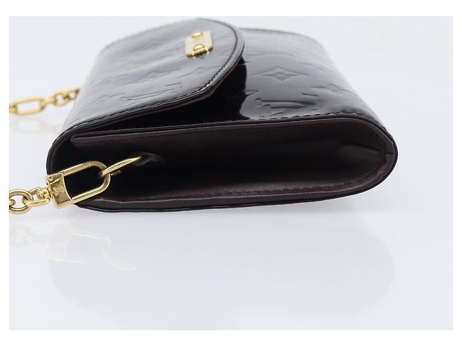 LOUIS VUITTON Monogram Vernis Bel Ale Shoulder Bag Amarante M93613 Auth 202014 Bordò - vista 4