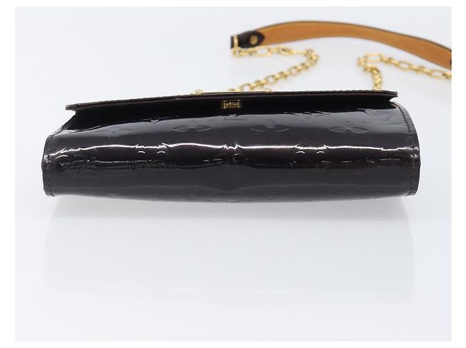 LOUIS VUITTON Monogram Vernis Bel Ale Shoulder Bag Amarante M93613 Auth 202014 Bordò - vista 5