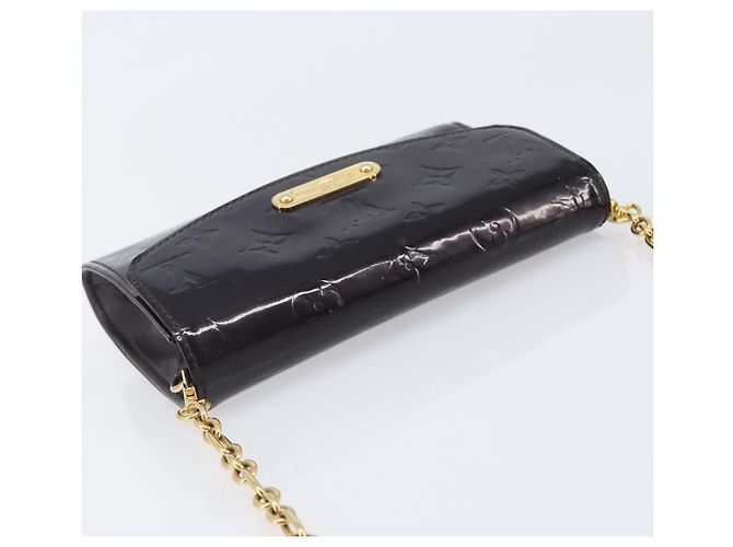 LOUIS VUITTON Monogram Vernis Bel Ale Shoulder Bag Amarante M93613 Auth 202014 Bordò - vista 6