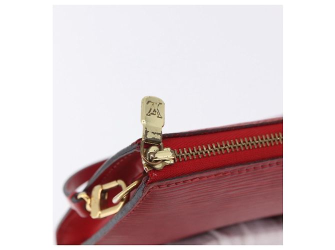 LOUIS VUITTON Epi Pochette Accessoires Pouch Red M52947 LV Auth 203038A Roja - vista 10