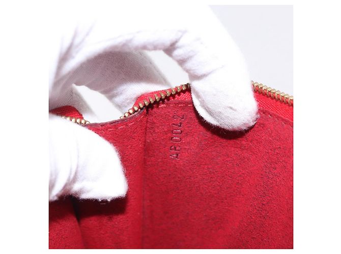 LOUIS VUITTON Epi Pochette Accessoires Pouch Red M52947 LV Auth 203038A Roja - vista 12