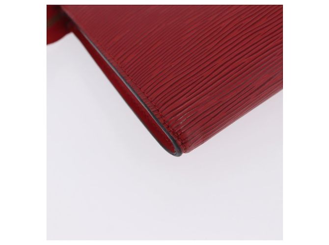 LOUIS VUITTON Epi Pochette Accessoires Pouch Red M52947 LV Auth 203038A Roja - vista 15