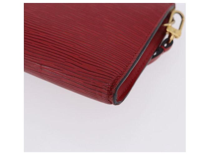 LOUIS VUITTON Epi Pochette Accessoires Pouch Red M52947 LV Auth 203038A Roja - vista 16