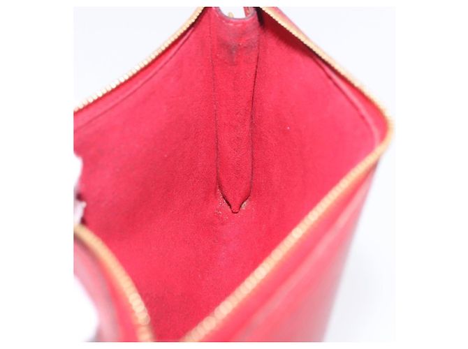 LOUIS VUITTON Epi Pochette Accessoires Pouch Red M52947 LV Auth 203038A Roja - vista 18