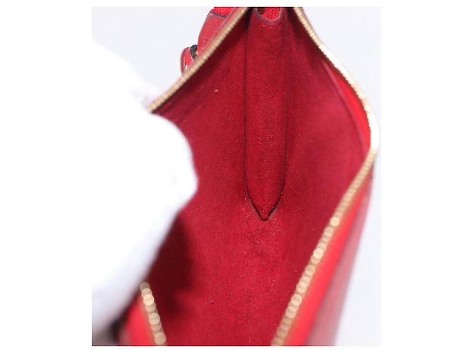 LOUIS VUITTON Epi Pochette Accessoires Pouch Red M52947 LV Auth 203038A Roja - vista 19