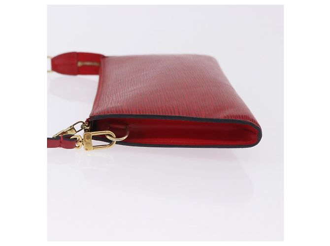 LOUIS VUITTON Epi Pochette Accessoires Pouch Red M52947 LV Auth 203038A Roja - vista 4