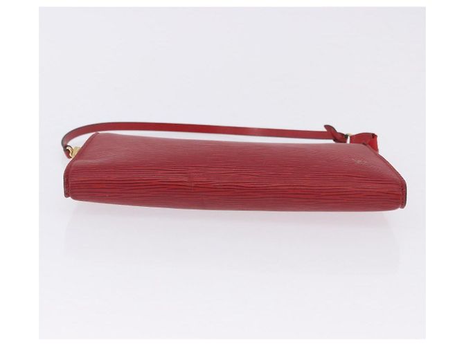 LOUIS VUITTON Epi Pochette Accessoires Pouch Red M52947 LV Auth 203038A Roja - vista 5