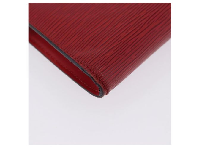 LOUIS VUITTON Epi Pochette Accessoires Pouch Red M52947 LV Auth 203038A Roja - vista 9