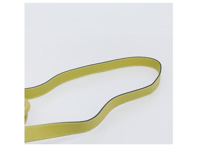 Céline Borsa a mano CELINE in pelle 2way Verde Tono Oro Auth 202586 - vista 10