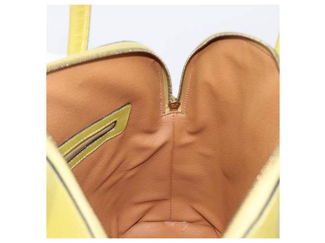 Céline Borsa a mano CELINE in pelle 2way Verde Tono Oro Auth 202586 - vista 20