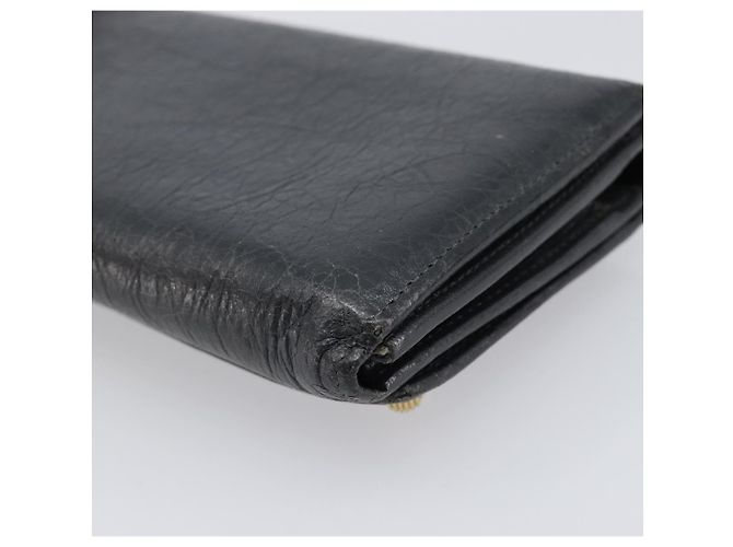 Portafoglio BALENCIAGA Classic Continental Zip Wallet in pelle grigio e oro 253054 Auth 202730A Marrone D'oro - vista 10