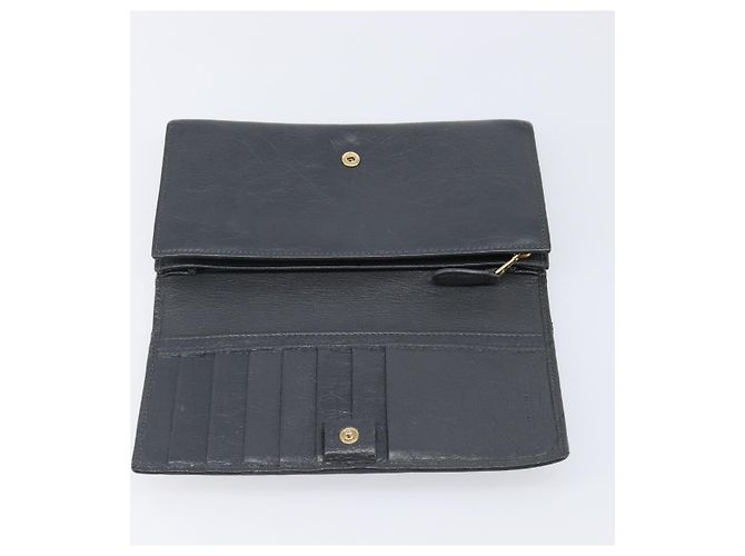 Portafoglio BALENCIAGA Classic Continental Zip Wallet in pelle grigio e oro 253054 Auth 202730A Marrone D'oro - vista 15